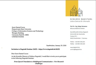 Dagstuhl Seminar 26252 Invitation