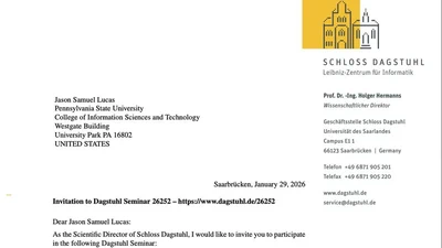 Invited to Dagstuhl Seminar 26252 — From Speech Translation to Multilingual Communication featured image