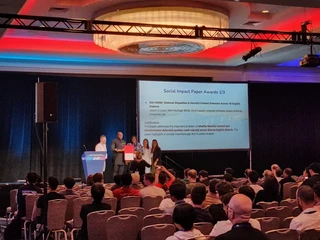 Award recipients slide showing DIA-HARM