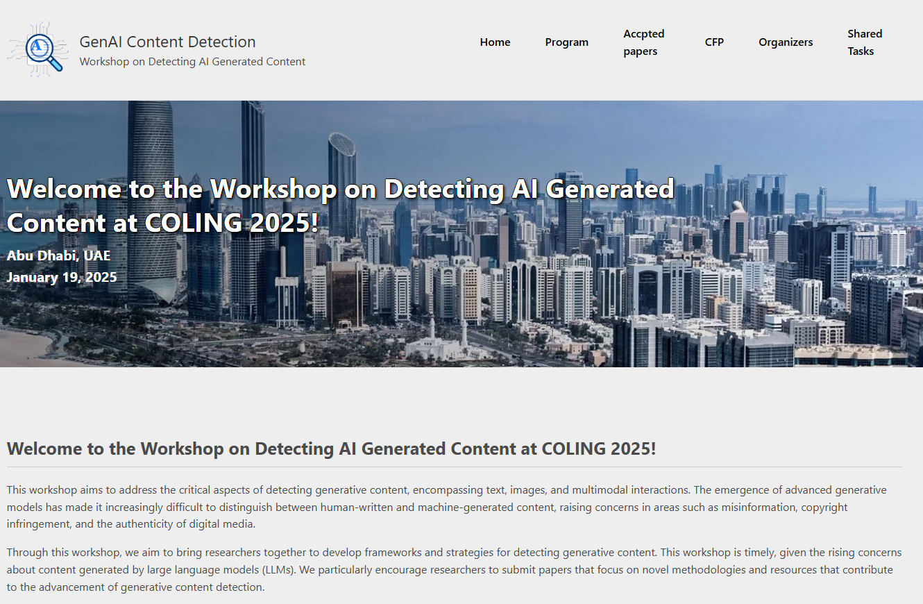Program Committee Member — DAGGenC Workshop (COLING 2025) | Jason S. Lucas