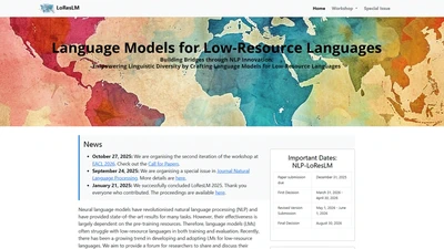 Program Committee Member — LoResLM 2026 Workshop (EACL) featured image